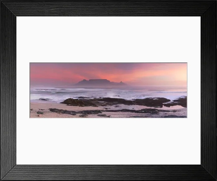 Framed Print : View of Table Mountain from Bloubergstrand, Cape Town, Western Cape, South Africa