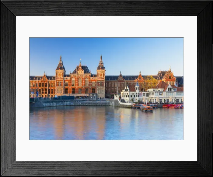 Framed Print : Central Station, Amsterdam, Netherlands Framed Print : Central Station, Amsterdam, Netherlands