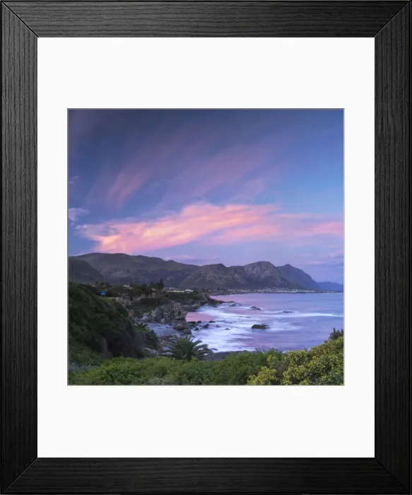 Framed Print : Hermanus at sunset, Western Cape, South Africa Framed Print : Hermanus at sunset, Western Cape, South Africa