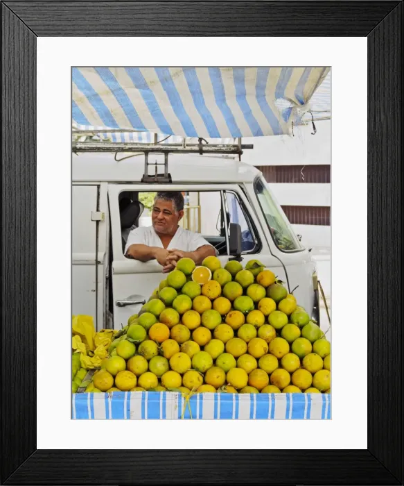 Framed Print : Brazil, City of Rio de Janeiro, Leme, Weekly Fresh Food Market Framed Print : Brazil, City of Rio de Janeiro, Leme, Weekly Fresh Food Market