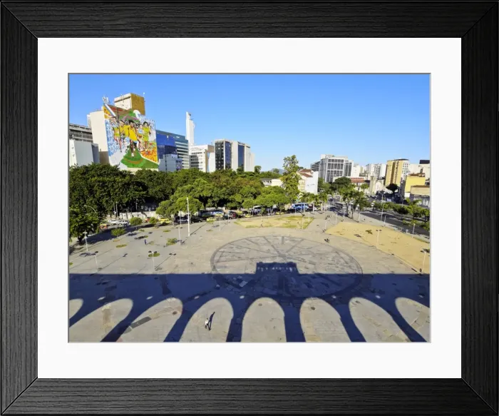 Framed Print : Brazil, City of Rio de Janeiro, Lapa, Shadow of the Tram crossing the Carioca Aqueduct Framed Print : Brazil, City of Rio de Janeiro, Lapa, Shadow of the Tram crossing the Carioca Aqueduct