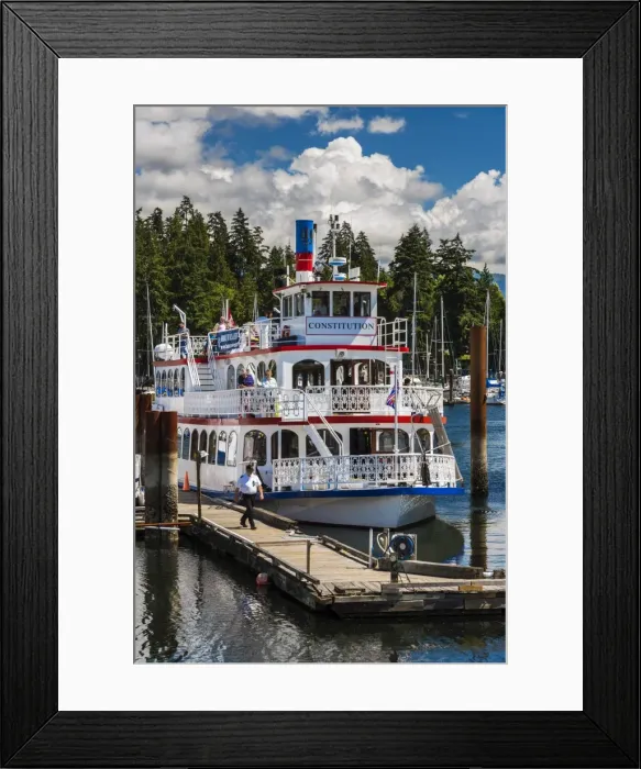 Framed Print : MPV Constitution paddlewheeler, Vancouver, British Columbia, Canada Framed Print : MPV Constitution paddlewheeler, Vancouver, British Columbia, Canada