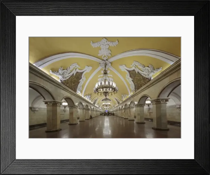 Framed Print : Russia, Moscow, Komsomolskaya Metro Framed Print : Russia, Moscow, Komsomolskaya Metro