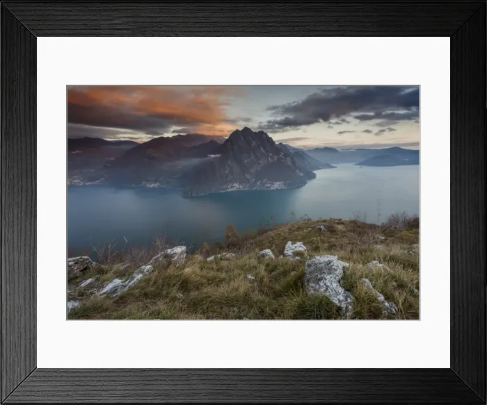 Framed Print : Solto Collina, Iseo lake, Lombardy, Italy. View of the lake from San Defendente church Framed Print : Solto Collina, Iseo lake, Lombardy, Italy. View of the lake from San Defendente church