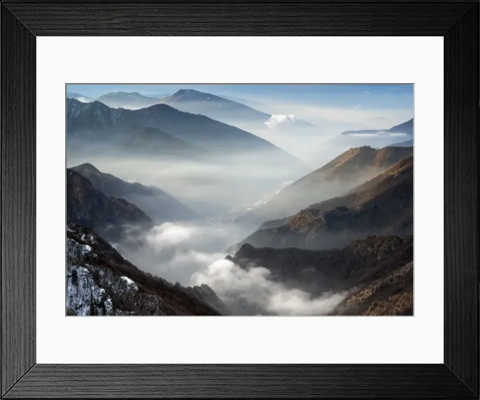 Framed Print : Profile at Sunrise, province of Brescia, Italy Framed Print : Profile at Sunrise, province of Brescia, Italy
