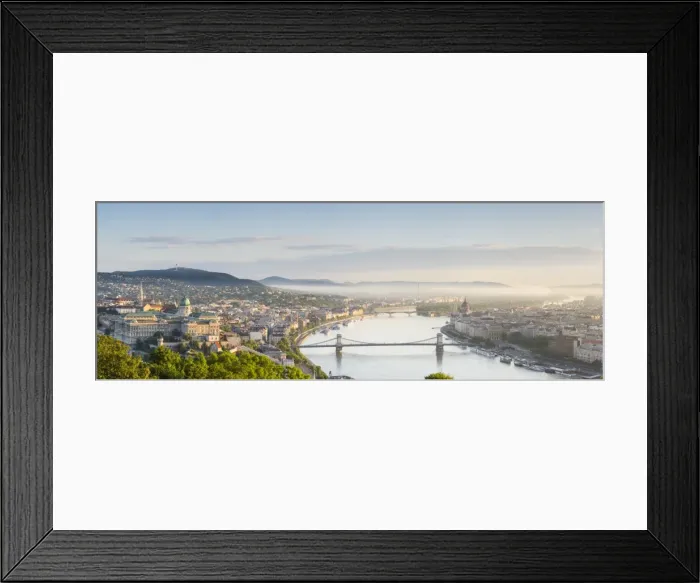 Framed Print : Hungary, Central Hungary, Budapest. Sunrise over Budapest and the Danube from Gellert Framed Print : Hungary, Central Hungary, Budapest. Sunrise over Budapest and the Danube from Gellert