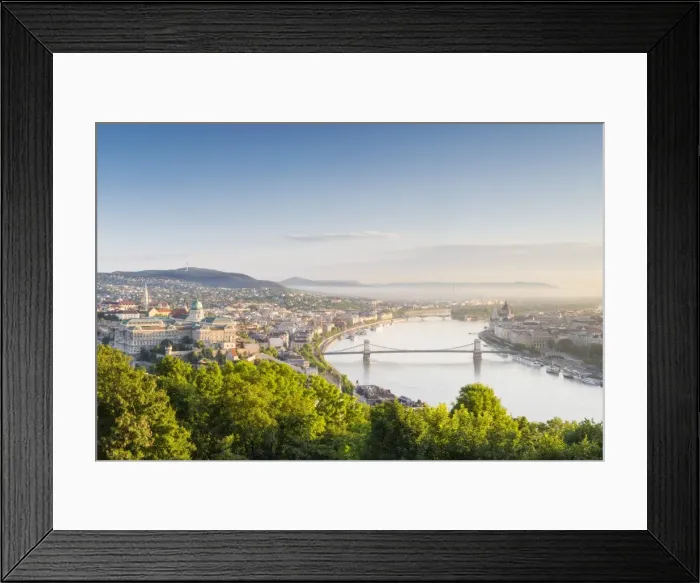Framed Print : Hungary, Central Hungary, Budapest. Sunrise over Budapest and the Danube from Gellert Framed Print : Hungary, Central Hungary, Budapest. Sunrise over Budapest and the Danube from Gellert