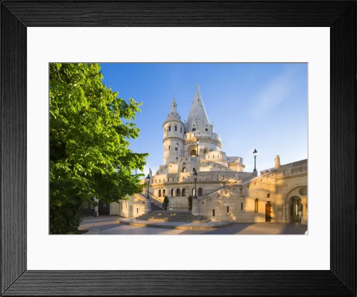 Framed Print : Hungary, Central Hungary, Budapest. Fishermans Bastion takes its name from Framed Print : Hungary, Central Hungary, Budapest. Fishermans Bastion takes its name from
