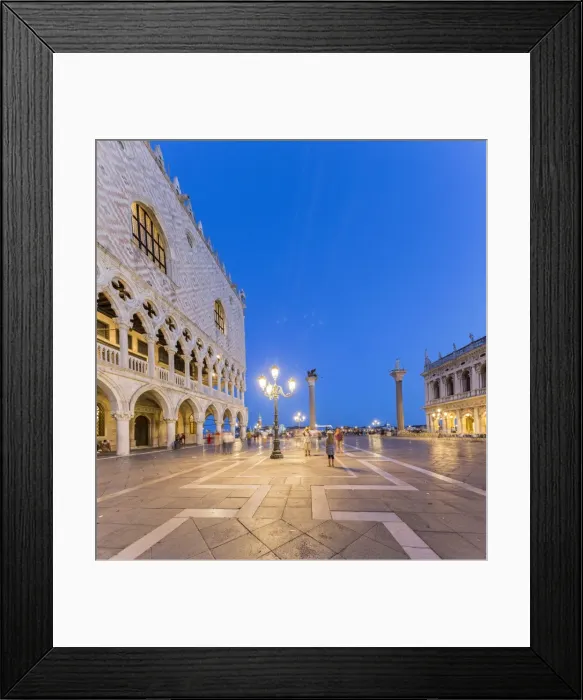 Framed Print : Venice, Veneto, Italy. San Marco Square at night Framed Print : Venice, Veneto, Italy. San Marco Square at night