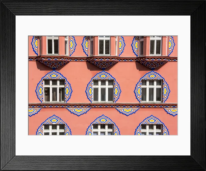 Framed Print : Ljubljana, Slovenia, East Europe. Facade of Cooperative Bank (Zadruzna gospodarska Framed Print : Ljubljana, Slovenia, East Europe. Facade of Cooperative Bank (Zadruzna gospodarska
