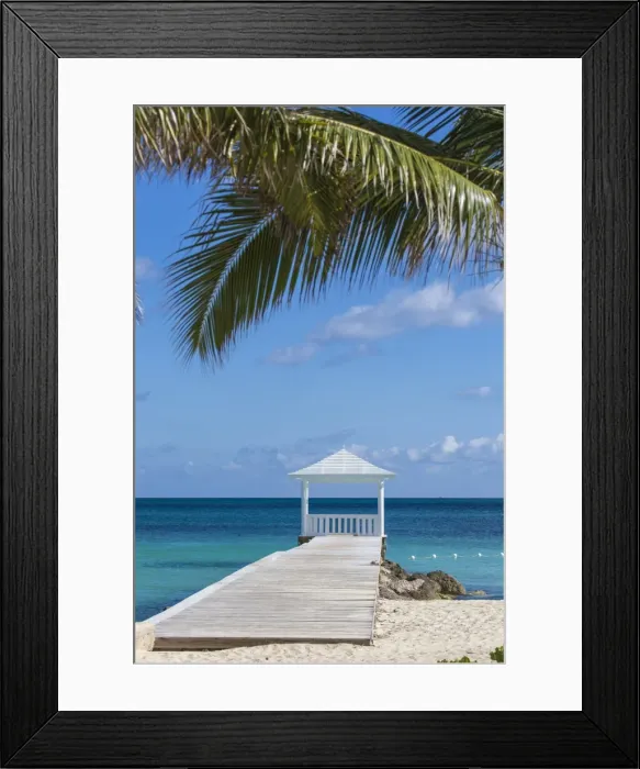 Framed Print : Caribbean, Bahamas, Providence Island, Jetty Framed Print : Caribbean, Bahamas, Providence Island, Jetty