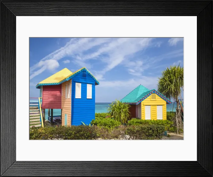 Framed Print : Caribbean, Bahamas, Providence Island, Compass Point resort