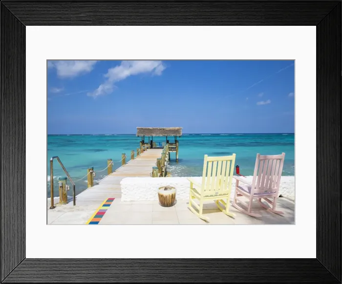 Framed Print : Caribbean, Bahamas, Providence Island, Pier Framed Print : Caribbean, Bahamas, Providence Island, Pier