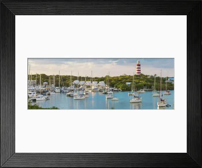 Framed Print : Bahamas, Abaco Islands, Elbow Cay, Hope Town, Elbow Reef Lighthouse - The last kerosene