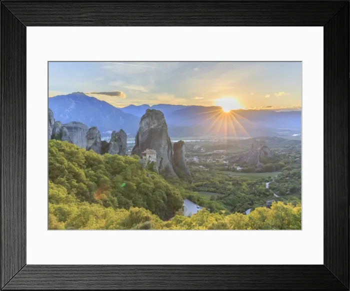 Framed Print : Greece, Thessaly, Meteora, Holy Monastery of Rousanou Framed Print : Greece, Thessaly, Meteora, Holy Monastery of Rousanou