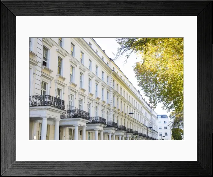 Framed Print : Georgian architecture, Notting Hill, London, England, UK Framed Print : Georgian architecture, Notting Hill, London, England, UK