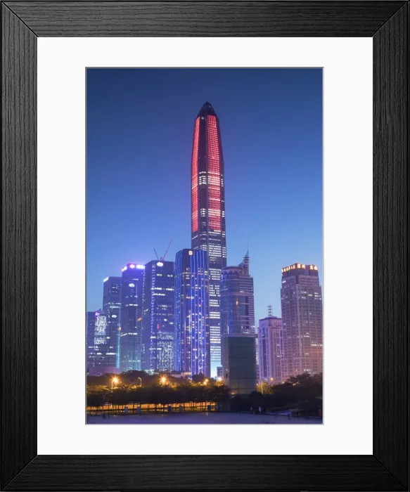 Framed Print : Ping An International Finance Centre (worldas 4th tallest building in 2017 at 600m) Framed Print : Ping An International Finance Centre (worldas 4th tallest building in 2017 at 600m)