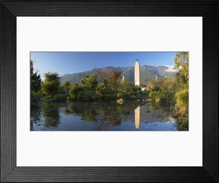 Framed Print : Three Pagodas, Dali, Yunnan, China
