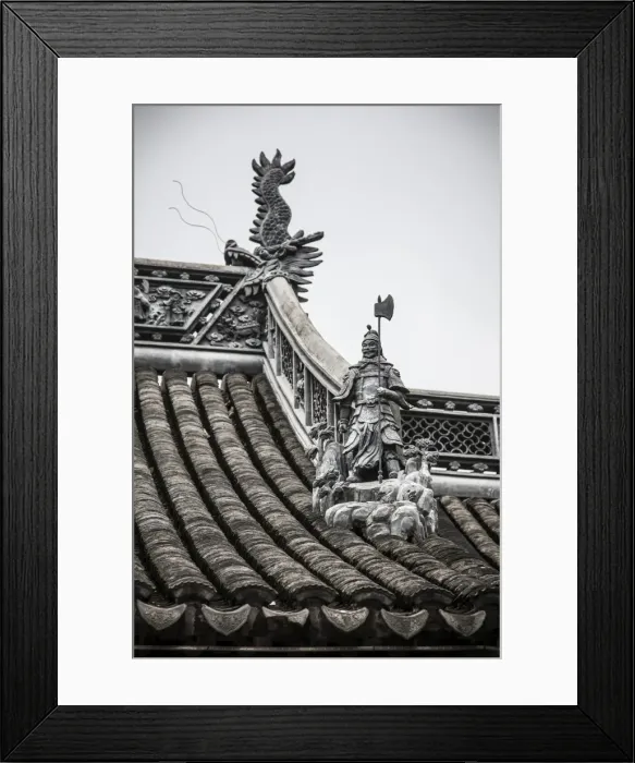 Framed Print : City God Temple, Old City, Shanghai, China