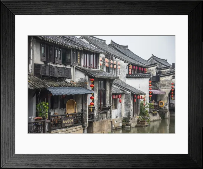 Framed Print : Xitang, Zhejiang Province, Nr Shanghai, China Framed Print : Xitang, Zhejiang Province, Nr Shanghai, China