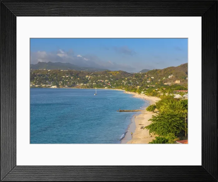 Framed Print : Caribbean, Grenada, Grand Anse Bay, Grand Anse Beach Framed Print : Caribbean, Grenada, Grand Anse Bay, Grand Anse Beach