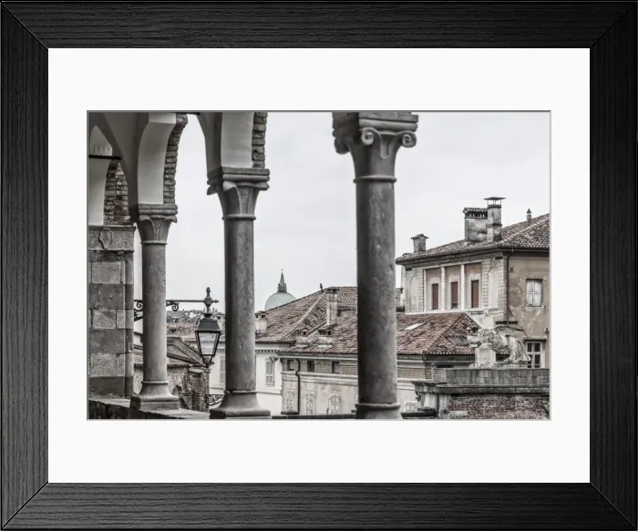 Framed Print : Europe, Italy, Friuli-Venezia-Giulia. The arcades of the Piazzale del Castello in Udine Framed Print : Europe, Italy, Friuli-Venezia-Giulia. The arcades of the Piazzale del Castello in Udine