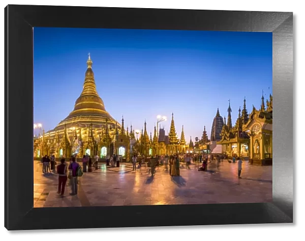 Shwedagon Pagoda in Yangon, Yangon Region, Myanmar