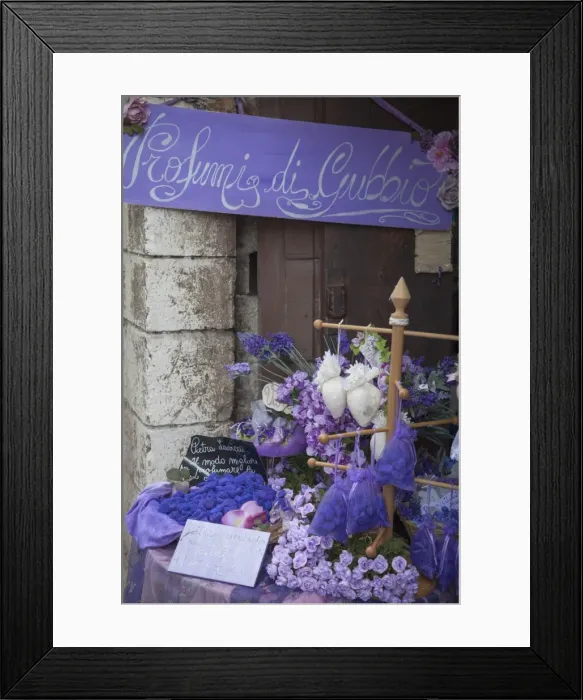Framed Print : Lavender display in shop, Gubbio, Umbria, Italy Framed Print : Lavender display in shop, Gubbio, Umbria, Italy
