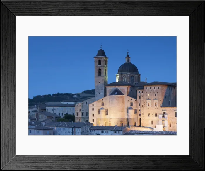 Framed Print : View of Duomo (Cathedral) at dusk, Urbino (UNESCO World Heritage Site), Le Marche, Italy Framed Print : View of Duomo (Cathedral) at dusk, Urbino (UNESCO World Heritage Site), Le Marche, Italy