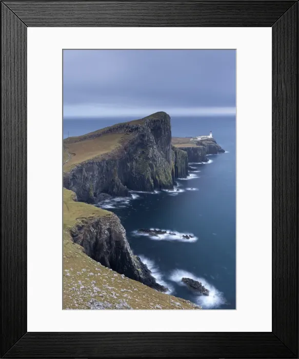Framed Print : Neist Point Lighthouse, the most westerly point on the Isle of Skye, Scotland. Winter Framed Print : Neist Point Lighthouse, the most westerly point on the Isle of Skye, Scotland. Winter