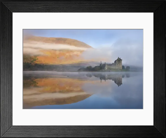 Framed Print : A misty morning beside Loch Awe with views to Kilchurn Castle, Argyll & Bute, Scotland Framed Print : A misty morning beside Loch Awe with views to Kilchurn Castle, Argyll & Bute, Scotland