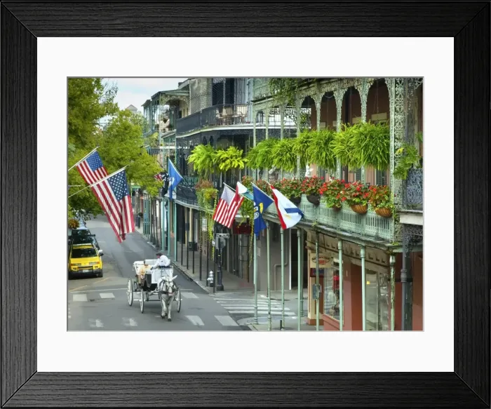 Framed Print : Louisiana, New Orleans, French Quarter, Royal Street Framed Print : Louisiana, New Orleans, French Quarter, Royal Street