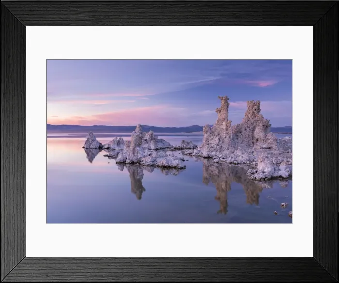 Framed Print : Salt pillar formations at sunset, South Tufa, Mono Lake, California, USA Framed Print : Salt pillar formations at sunset, South Tufa, Mono Lake, California, USA