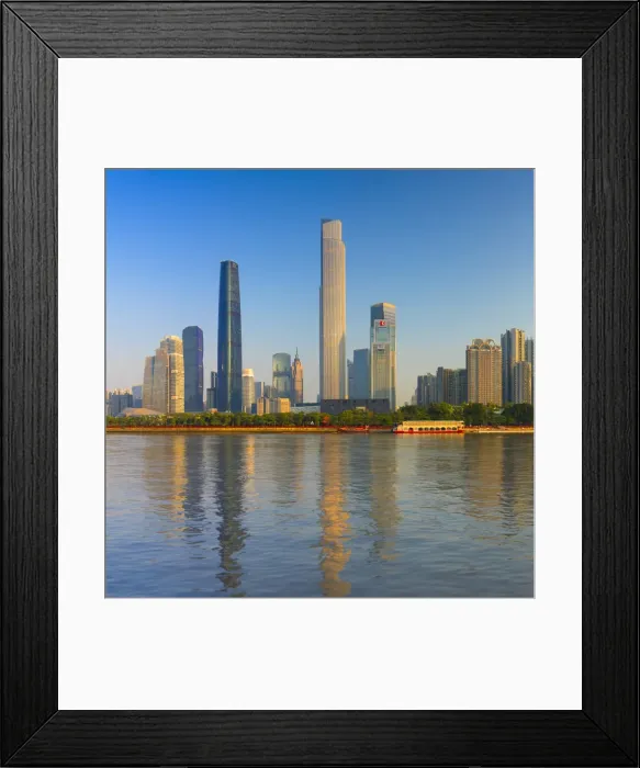 Framed Print : Skyline of Tianhe, Guangzhou, Guangdong, China Framed Print : Skyline of Tianhe, Guangzhou, Guangdong, China