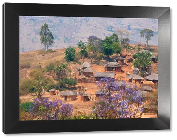 Adrica, Malawi, Lilongwe district. Typical village
