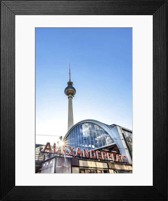 Framed Print : TV Tower and train station, Alexanderplatz, Berlin, Germany