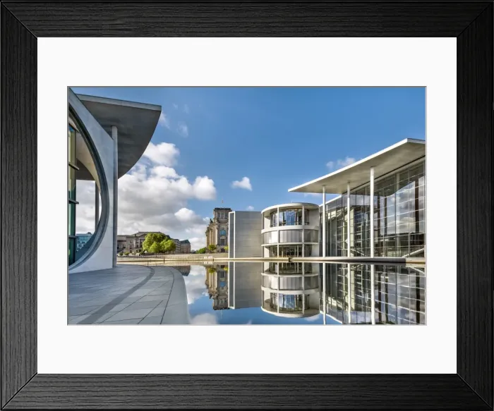Framed Print : Reichstag, Paul Lobe Haus and River Spree, Berlin, Germany Framed Print : Reichstag, Paul Lobe Haus and River Spree, Berlin, Germany