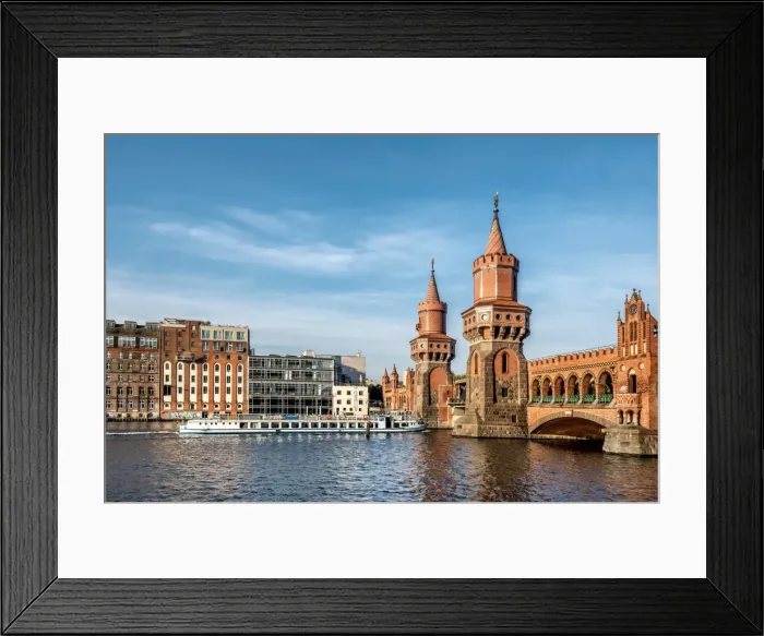Framed Print : Oberbaumbrucke, Friedrichshain-Kreuzberg, Berlin, Germany Framed Print : Oberbaumbrucke, Friedrichshain-Kreuzberg, Berlin, Germany