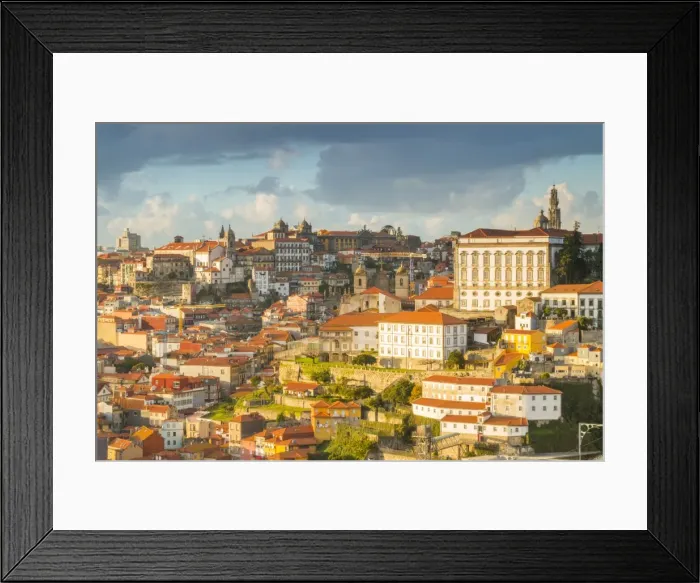 Framed Print : Porto old town. Oporto city, Porto district, Portugal, Europe