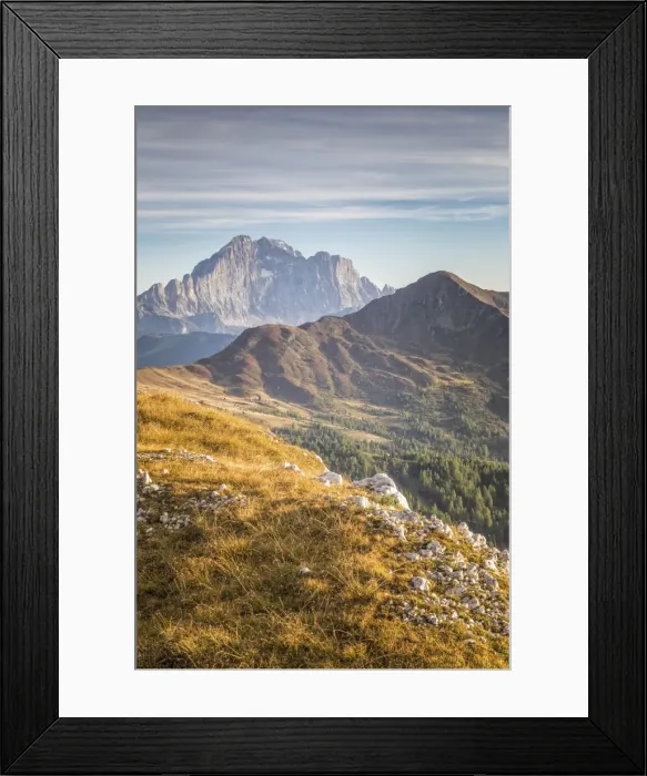 Framed Print : Mount Civetta and Mount Pore in late summer, Alleghe, Belluno district, Veneto, Italy, Europe Framed Print : Mount Civetta and Mount Pore in late summer, Alleghe, Belluno district, Veneto, Italy, Europe
