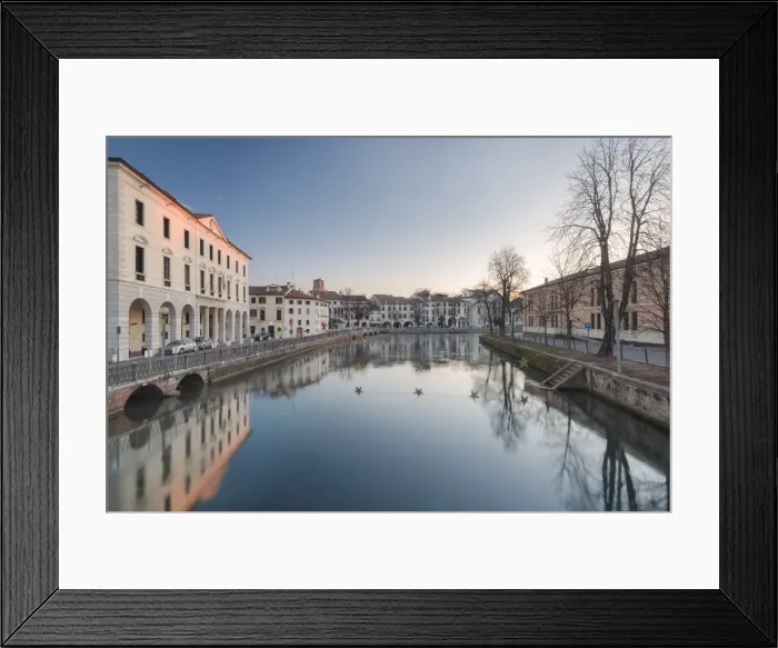 Framed Print : Europe, Italy, Veneto, Treviso. The universities in Riviera Garibaldi and Riviera