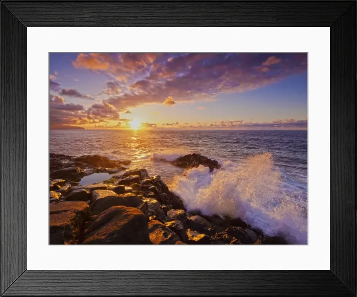 Framed Print : Portugal, Madeira, Sao Jorge, Sunset viewed from the Ponta de Sao Jorge Framed Print : Portugal, Madeira, Sao Jorge, Sunset viewed from the Ponta de Sao Jorge