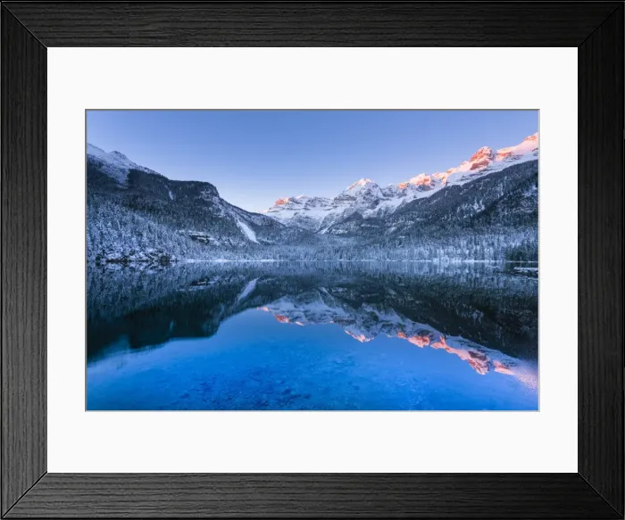 Framed Print : Tovel lake Europe, Italy, Trentino Alto Adige, Trento district, Tovel valley, Non valley