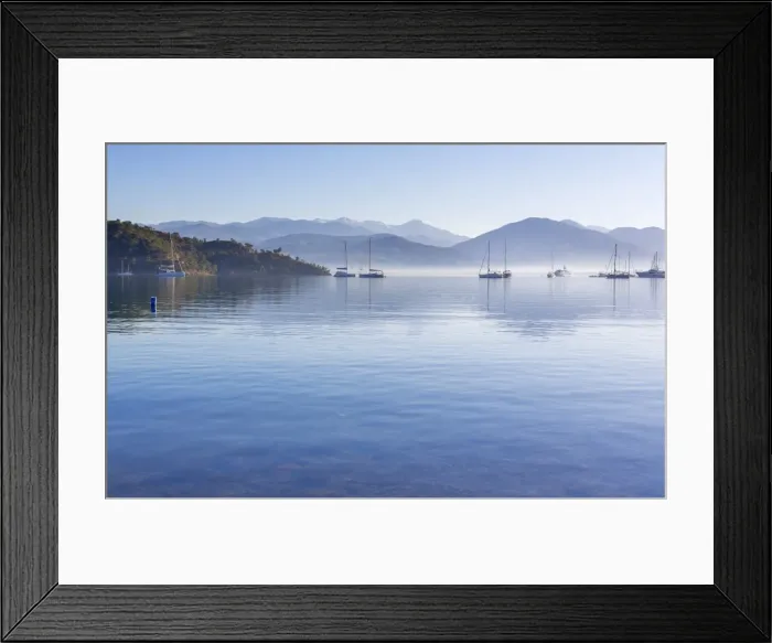 Framed Print : Aegean sea harbor, Fethiye, Mugla Province, Turkey Framed Print : Aegean sea harbor, Fethiye, Mugla Province, Turkey