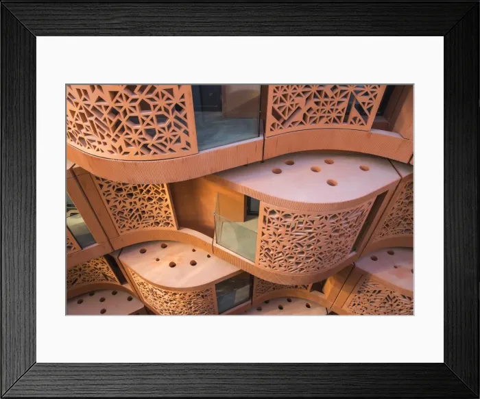 Framed Print : United Arab Emirates, Abu Dhabi, Masdar City - the worlds first zero-carbon, car