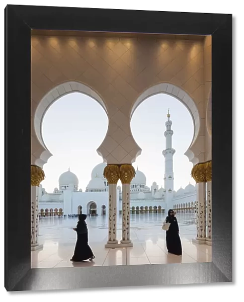 UAE, Abu Dhabi, Sheikh Zayed bin Sultan Mosque, arches