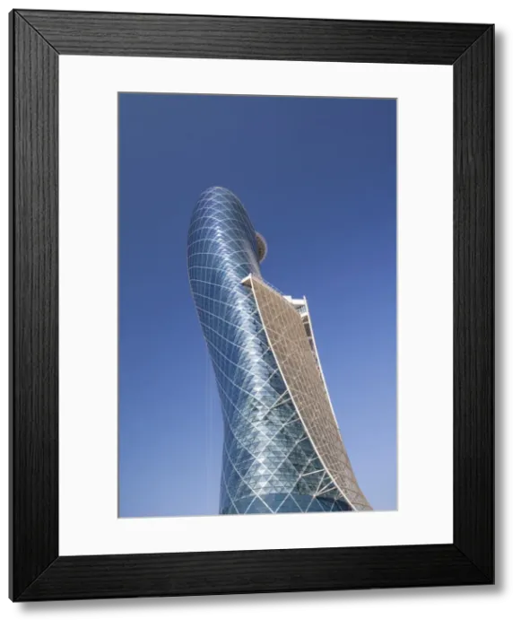 Framed Print : UAE, Abu Dhabi, Al Safarat Embassy Area, Capital Gate Tower Framed Print : UAE, Abu Dhabi, Al Safarat Embassy Area, Capital Gate Tower