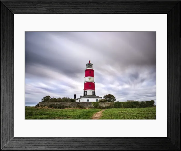 Framed Print : Happisburgh Lighthouse, the oldest working light in East Anglia, Happisburgh, Norfolk, UK