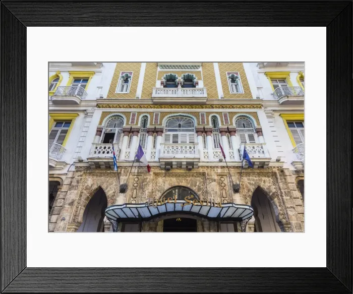 Framed Print : Hotel Sevilla, Prado, Havana, Cuba Framed Print : Hotel Sevilla, Prado, Havana, Cuba