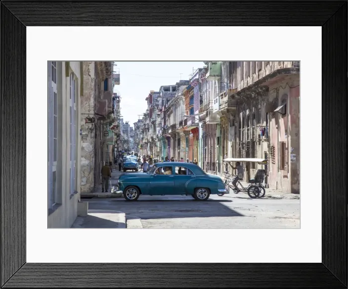 Framed Print : Classic 50s america car in the streets of Centro Habana, Havana, Cuba Framed Print : Classic 50s america car in the streets of Centro Habana, Havana, Cuba